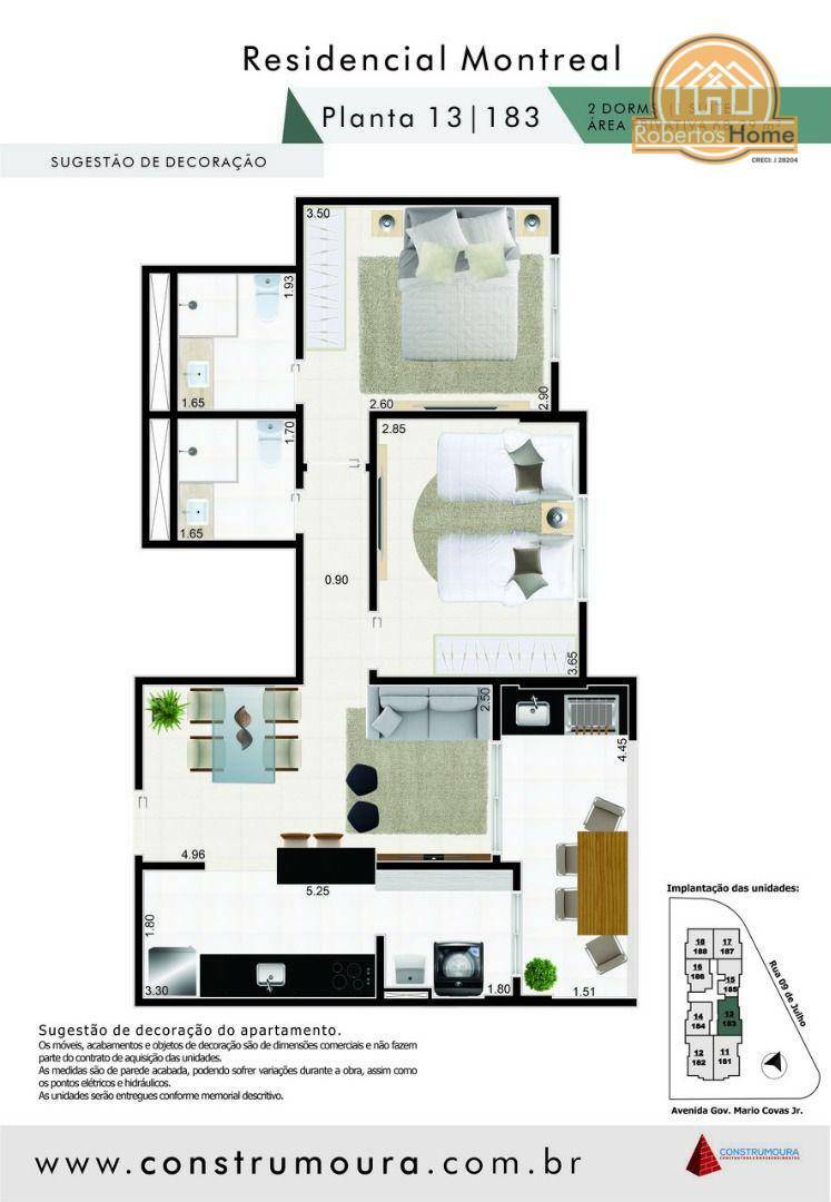 Apartamento à venda com 2 quartos, 67m² - Foto 14