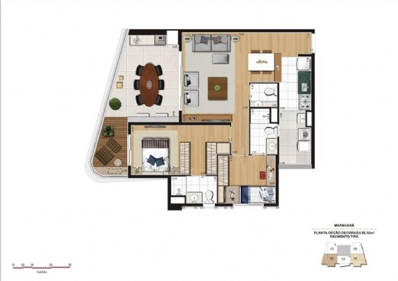 Apartamento à venda com 2 quartos, 92m² - Foto 5