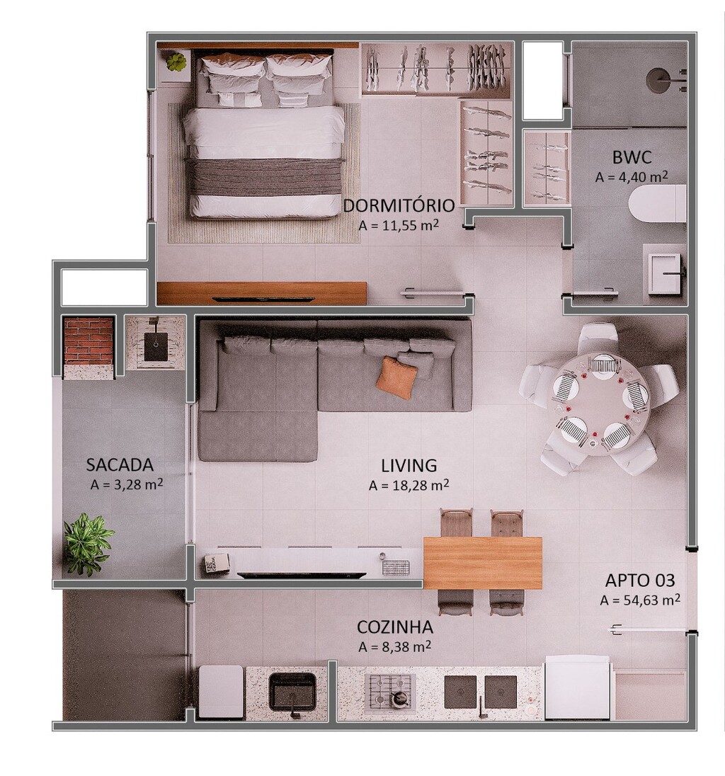 Apartamento à venda com 1 quarto, 5463m² - Foto 22