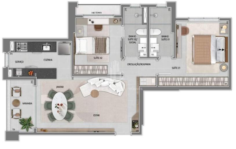 Apartamento à venda com 2 quartos, 70m² - Foto 29