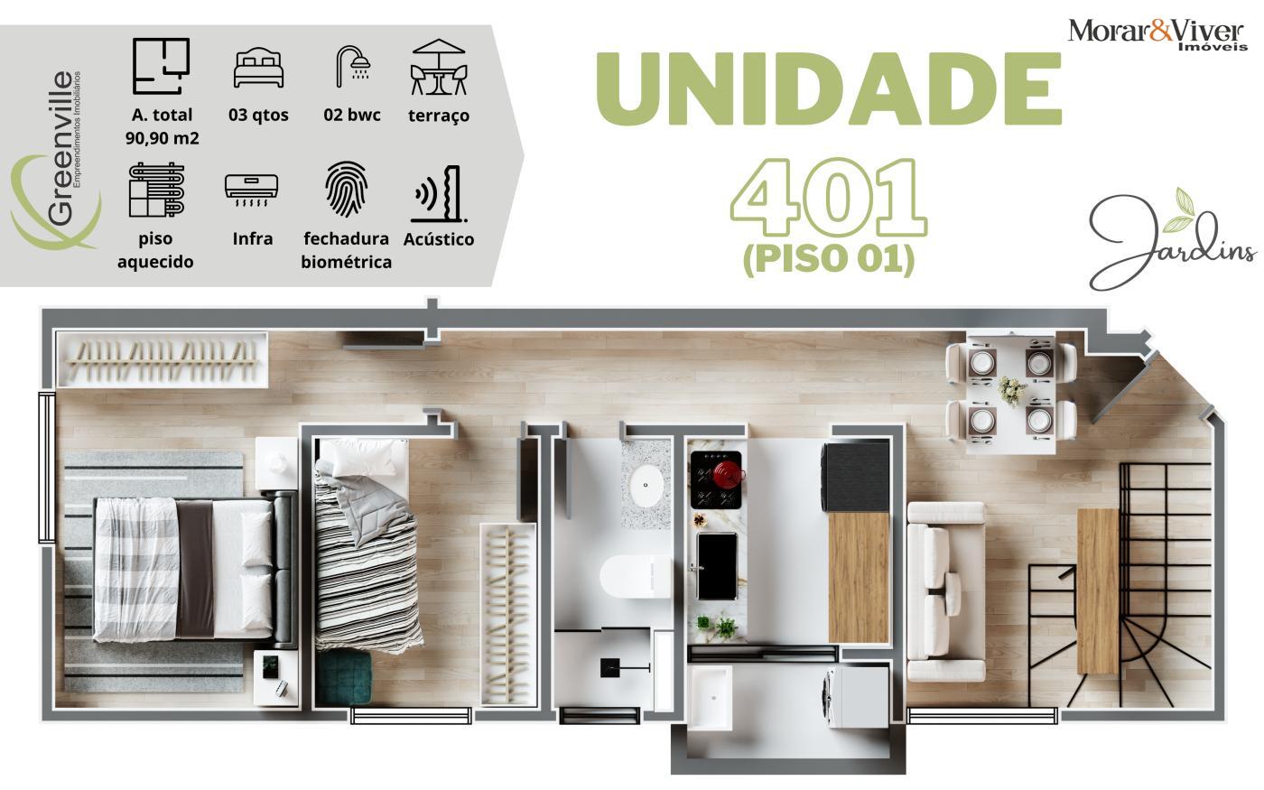 Apartamento à venda com 2 quartos, 49m² - Foto 9