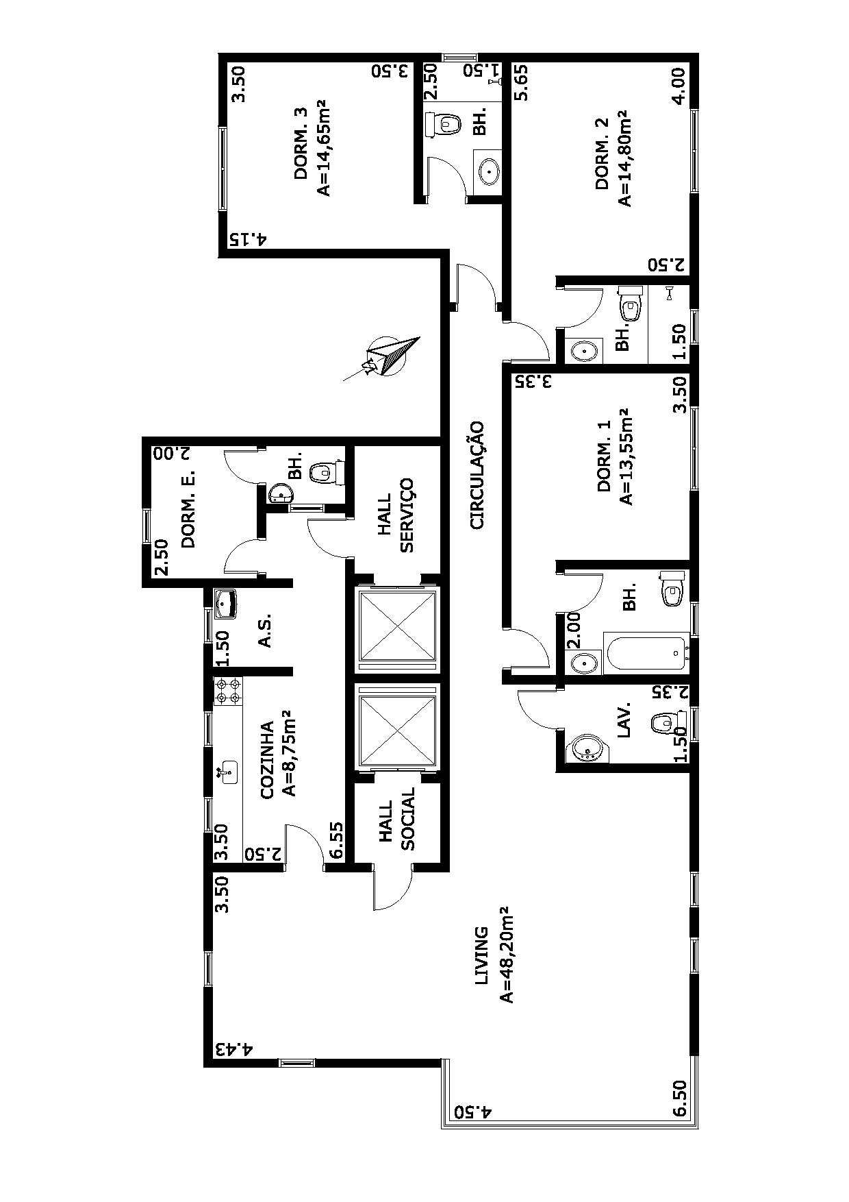 Apartamento à venda com 3 quartos, 252m² - Foto 4