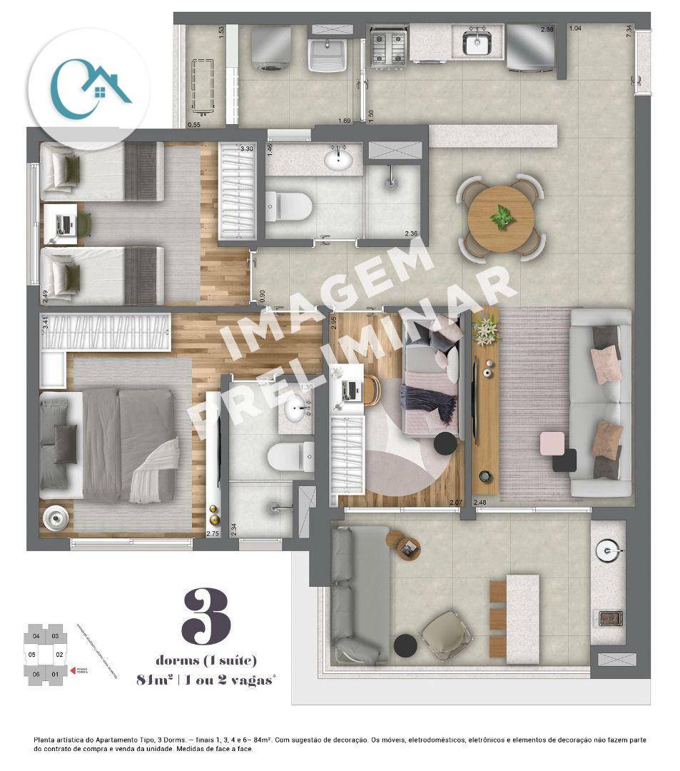 Apartamento à venda com 3 quartos, 104m² - Foto 41