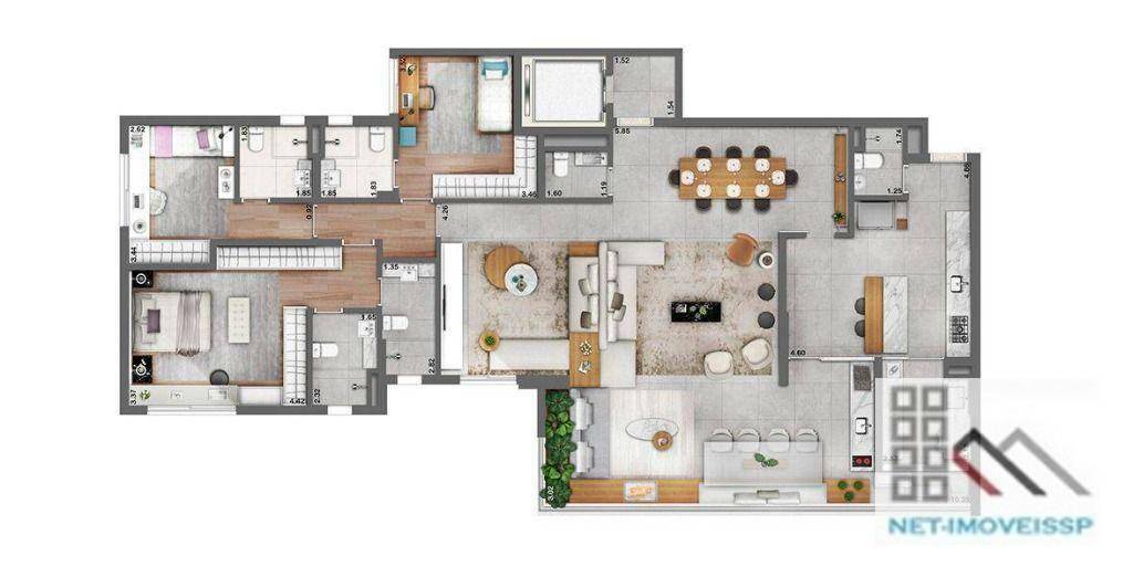 Apartamento à venda com 4 quartos, 186m² - Foto 16