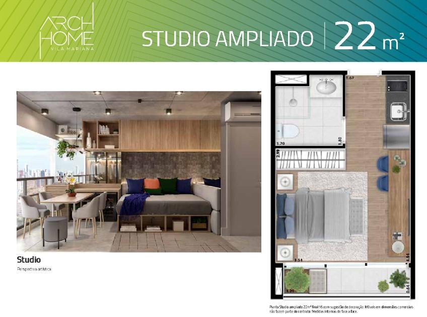 Apartamento à venda com 1 quarto, 22m² - Foto 10