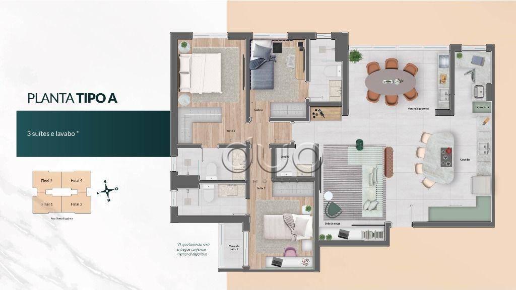 Apartamento à venda com 3 quartos, 111m² - Foto 3