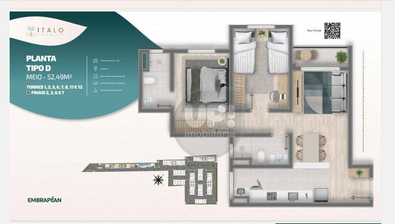 Apartamento à venda com 2 quartos, 49m² - Foto 10