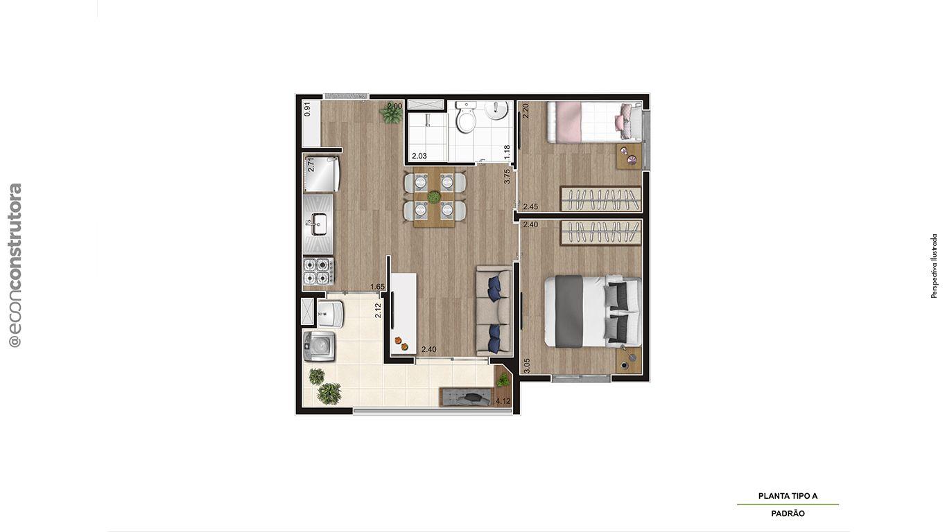 Apartamento à venda com 2 quartos, 41m² - Foto 20