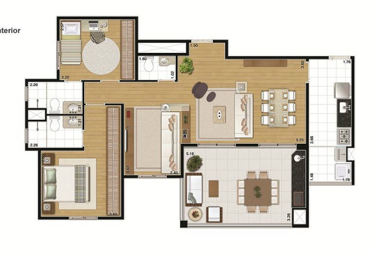 Apartamento à venda com 2 quartos, 98m² - Foto 7