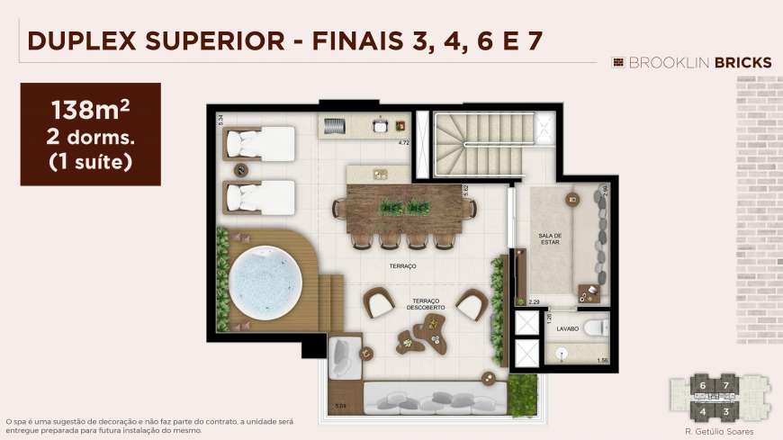 Apartamento à venda com 2 quartos, 138m² - Foto 2