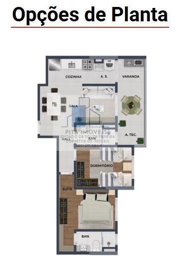 Apartamento à venda com 2 quartos, 60m² - Foto 25