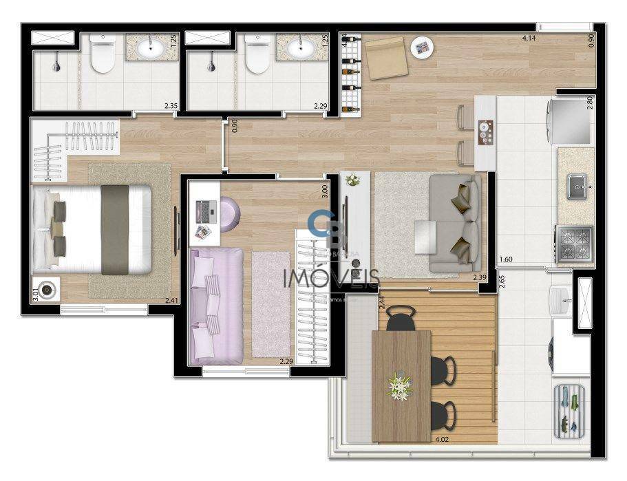 Apartamento à venda com 2 quartos, 55m² - Foto 34