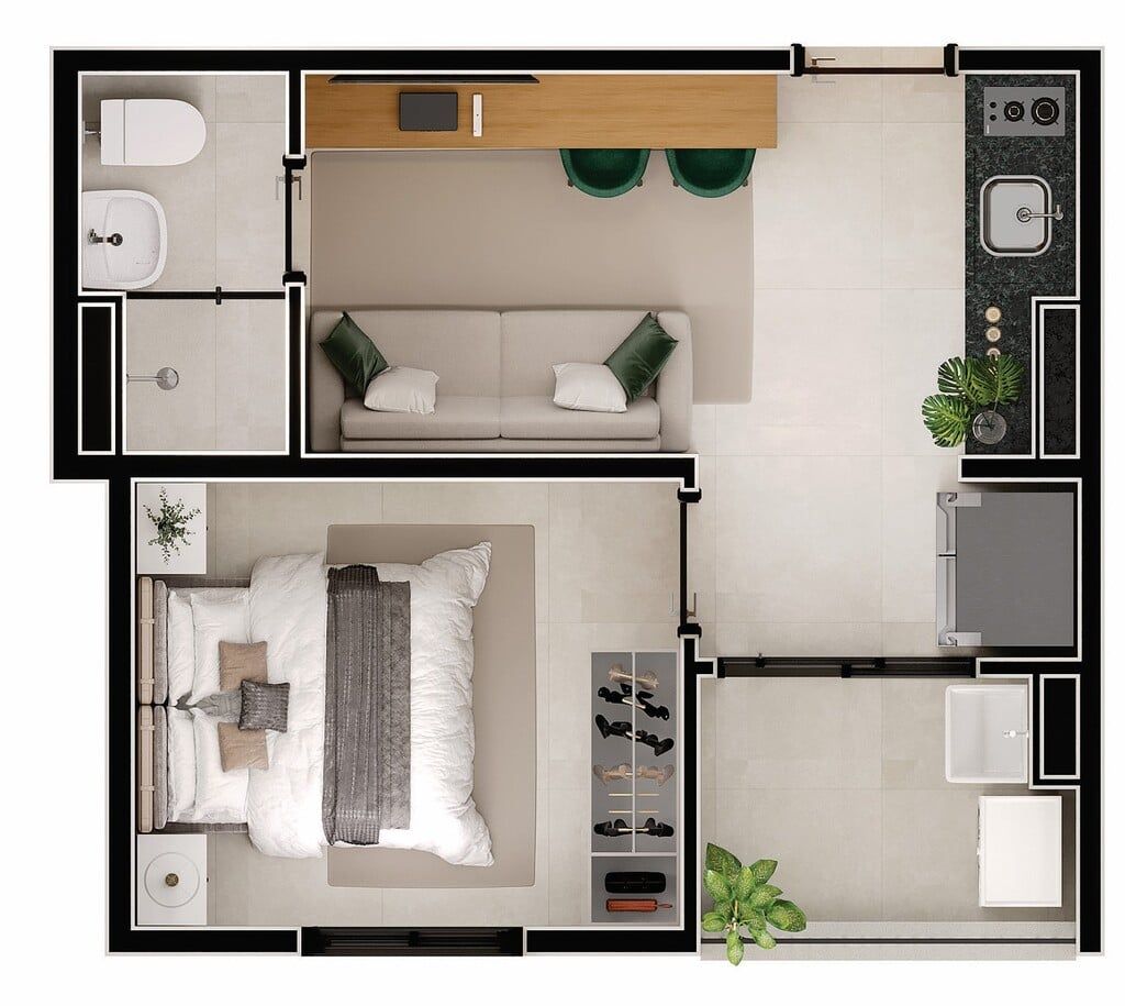 Apartamento à venda com 2 quartos, 33m² - Foto 7