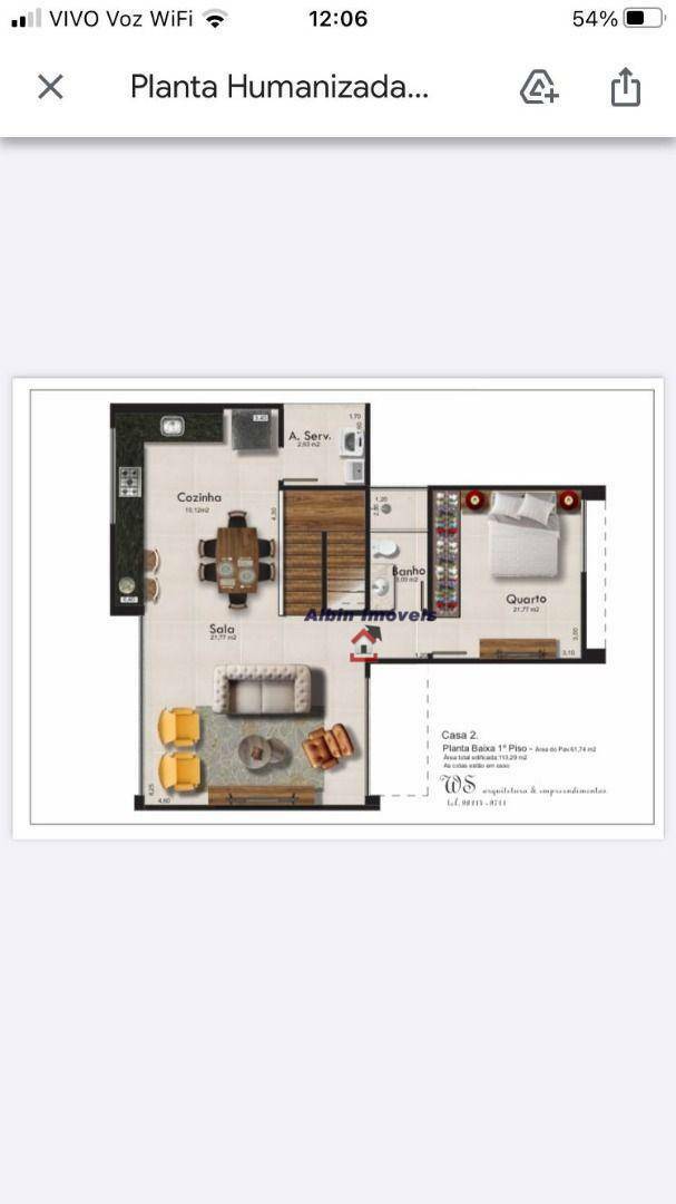 Casa à venda com 3 quartos, 121m² - Foto 2