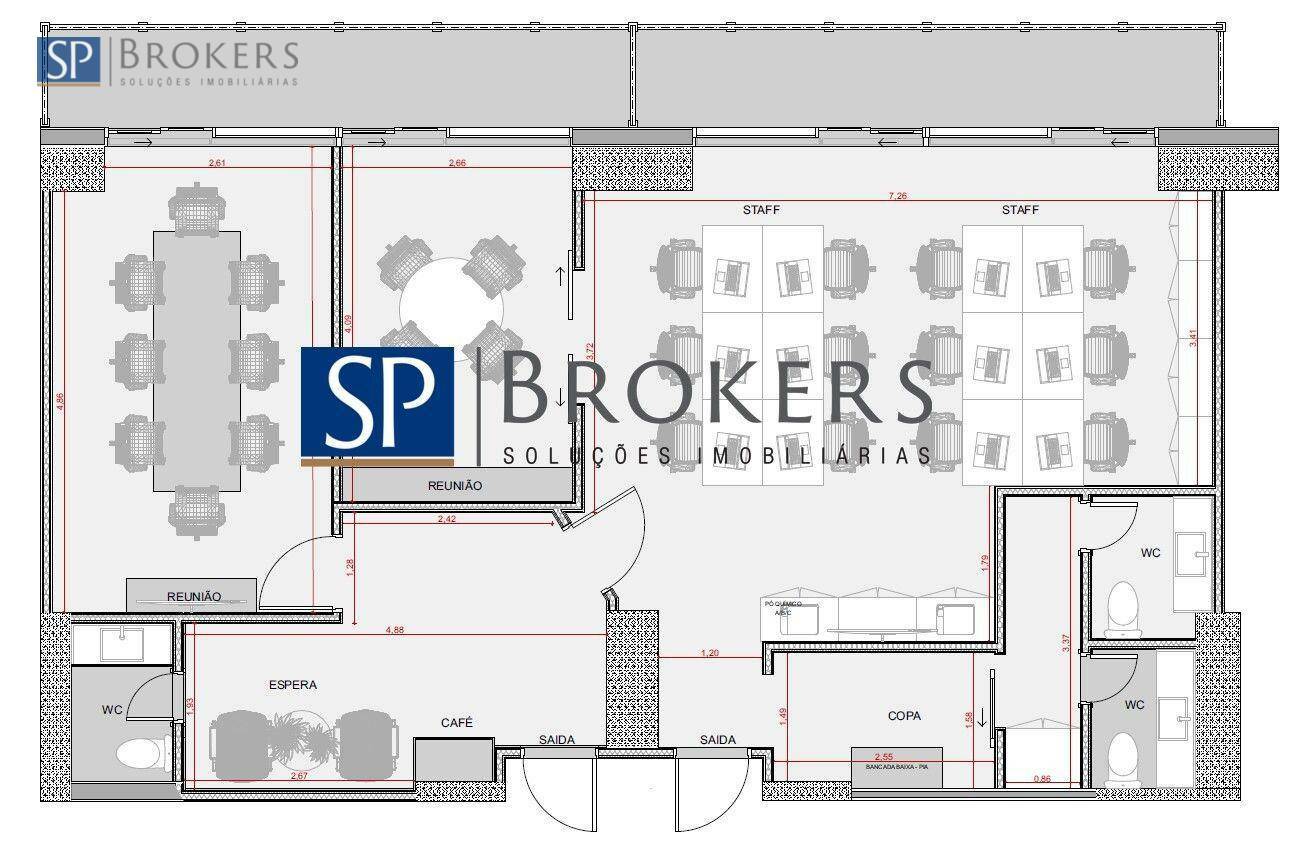 Conjunto Comercial-Sala para alugar, 118m² - Foto 4