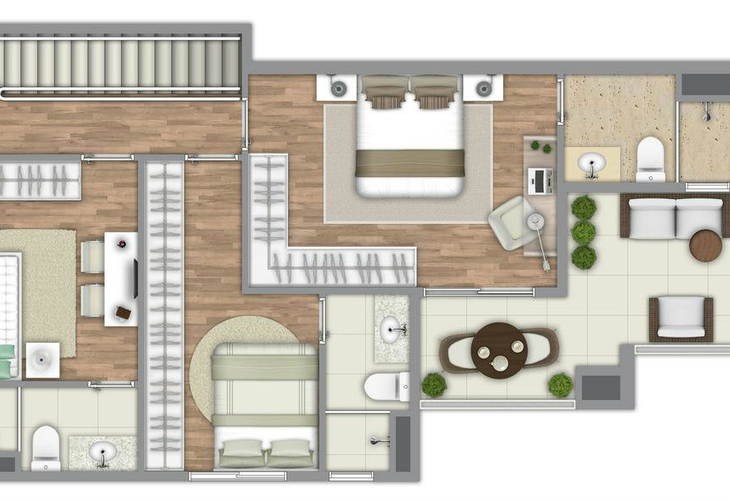 Apartamento à venda com 3 quartos, 216m² - Foto 5