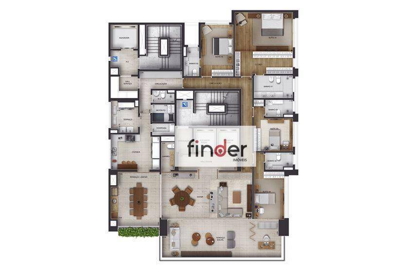 Apartamento à venda com 4 quartos, 303m² - Foto 27