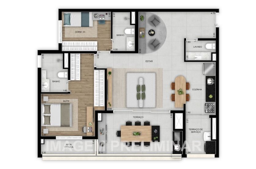 Apartamento à venda com 3 quartos, 113m² - Foto 35