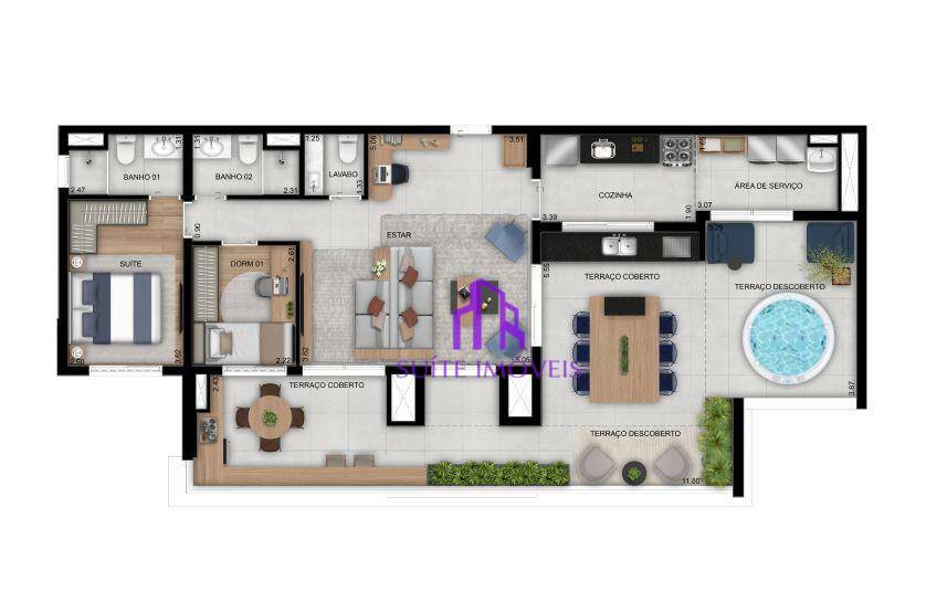 Apartamento à venda com 2 quartos, 67m² - Foto 30