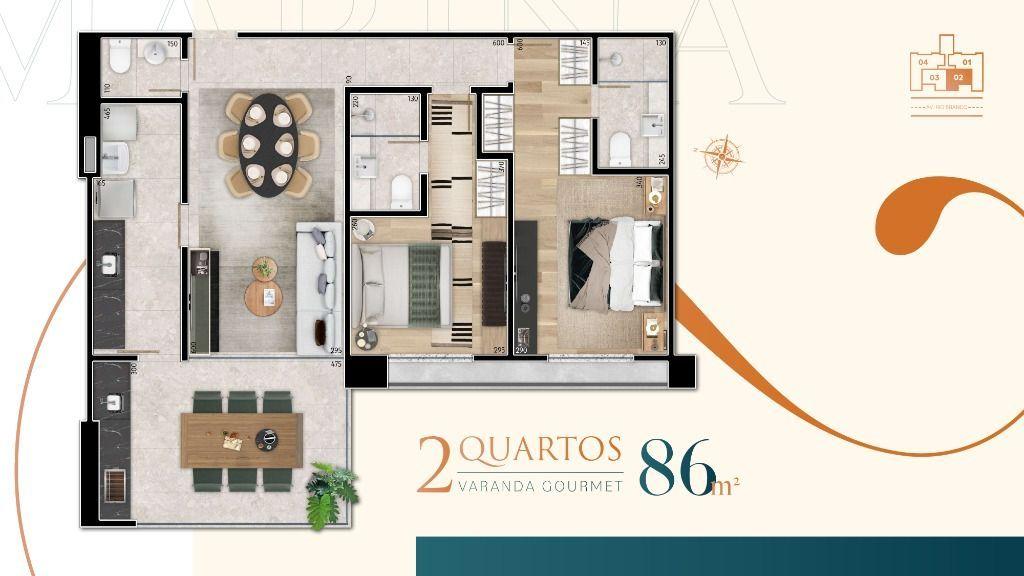 Apartamento à venda com 2 quartos, 86m² - Foto 19