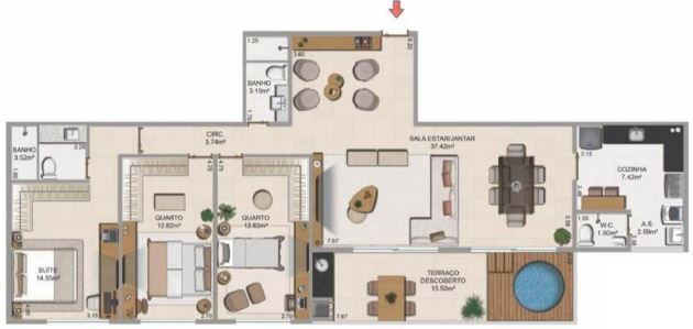 Apartamento à venda com 3 quartos, 8824m² - Foto 15