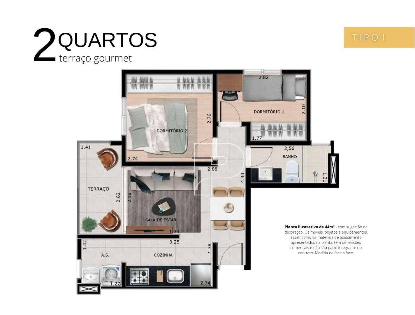 Apartamento à venda com 2 quartos, 45m² - Foto 31