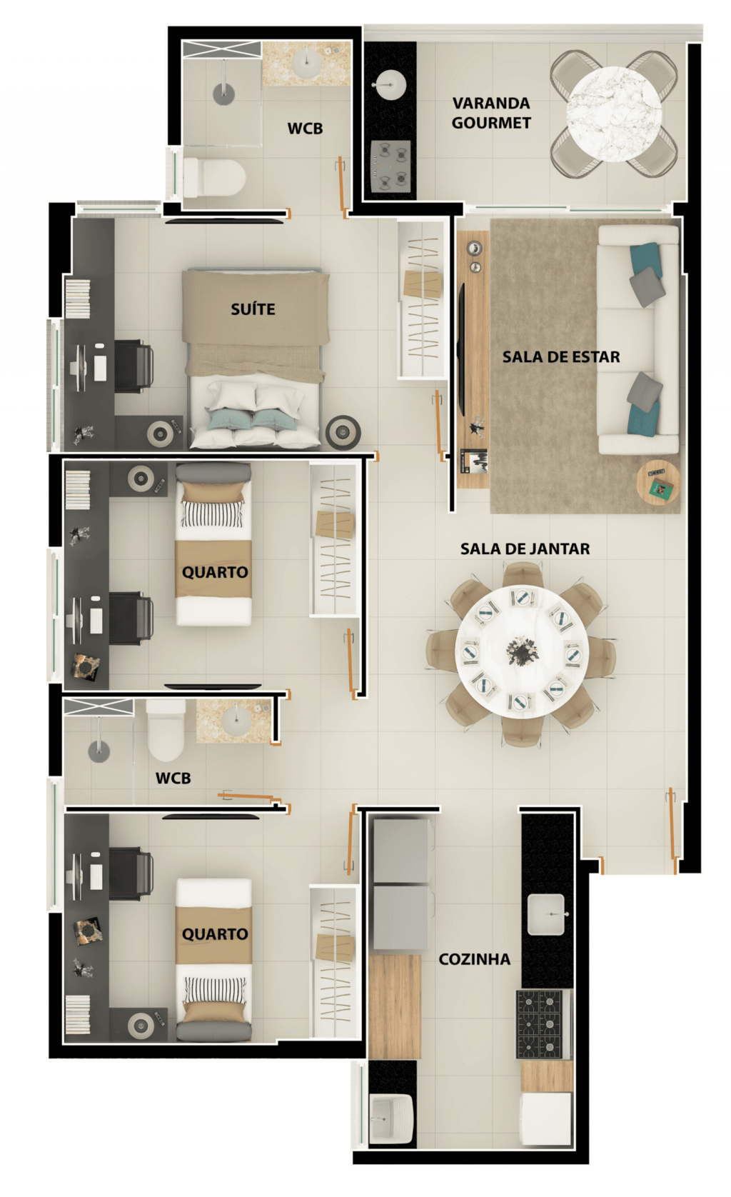 Apartamento à venda com 3 quartos, 8245m² - Foto 20