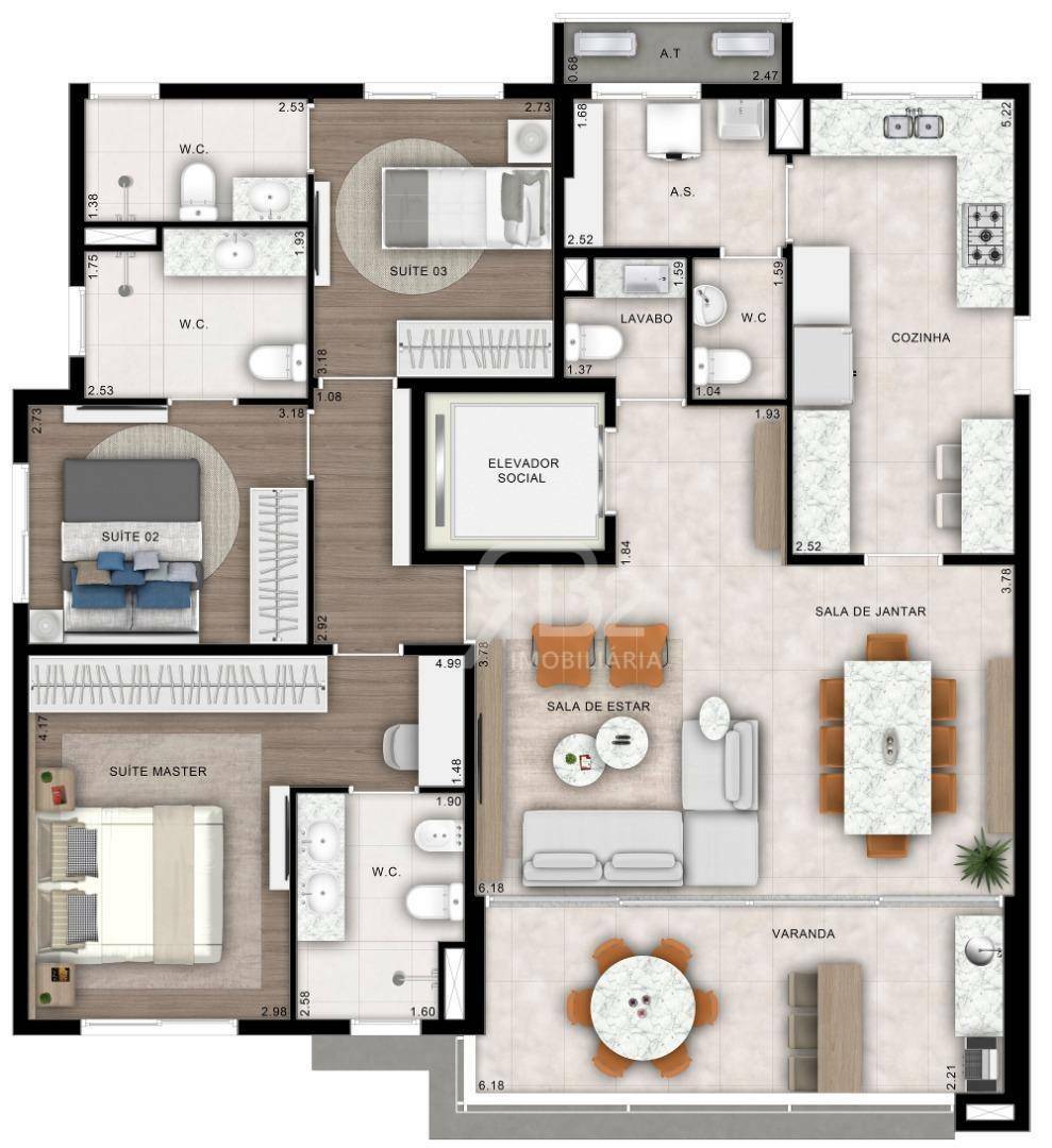 Apartamento à venda com 3 quartos, 129m² - Foto 12