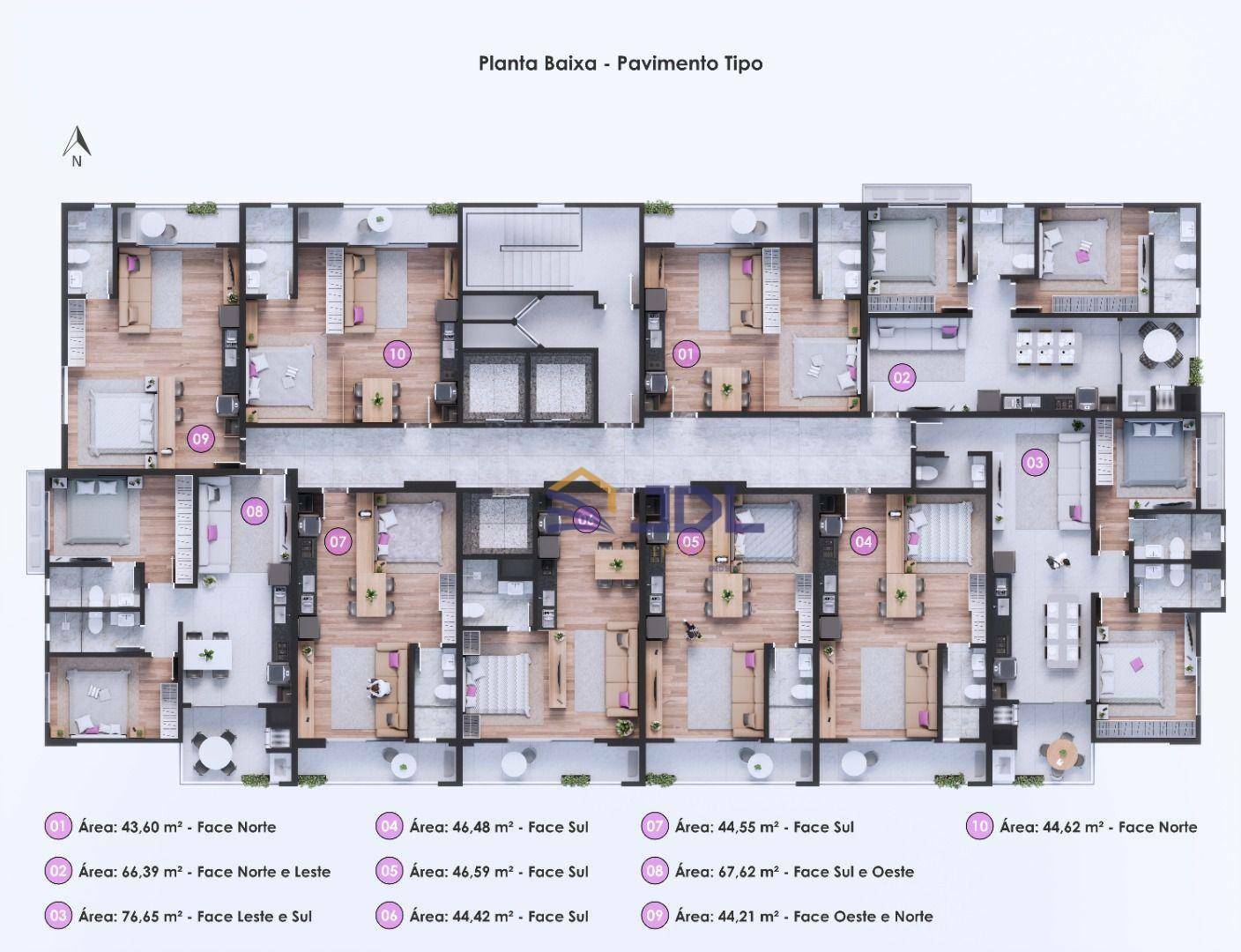 Apartamento à venda com 1 quarto, 46m² - Foto 11