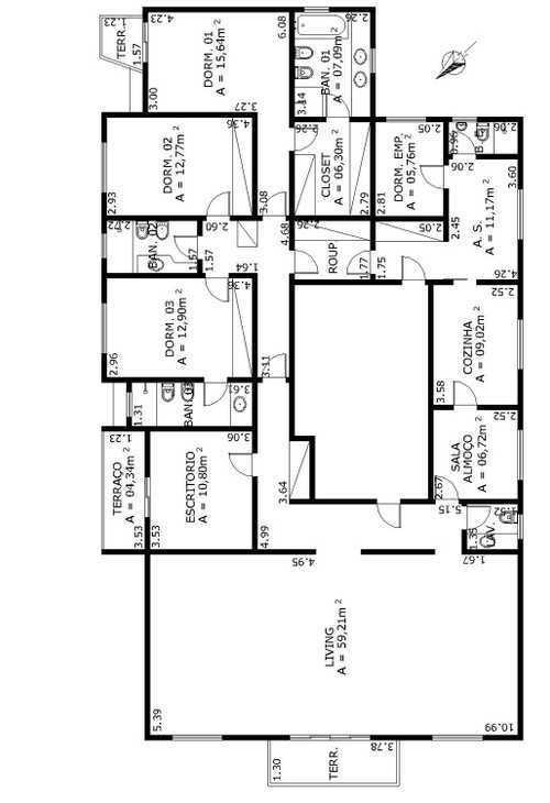 Apartamento à venda com 4 quartos, 219m² - Foto 4