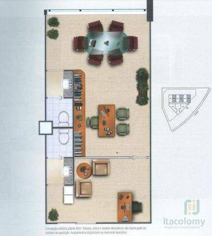 Sala-Conjunto, 42 m² - Foto 1