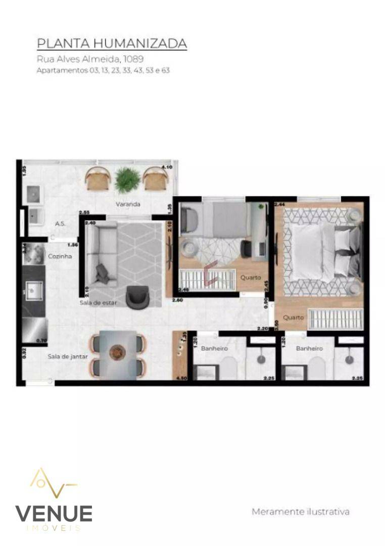 Apartamento à venda com 2 quartos, 44m² - Foto 30