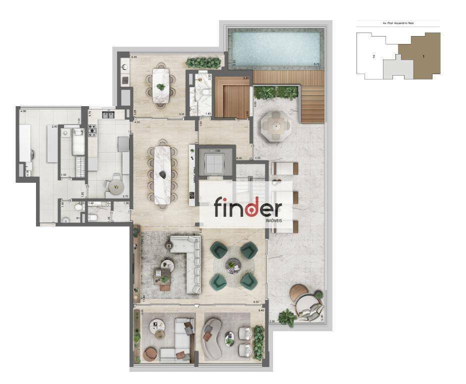 Apartamento à venda com 4 quartos, 308m² - Foto 59