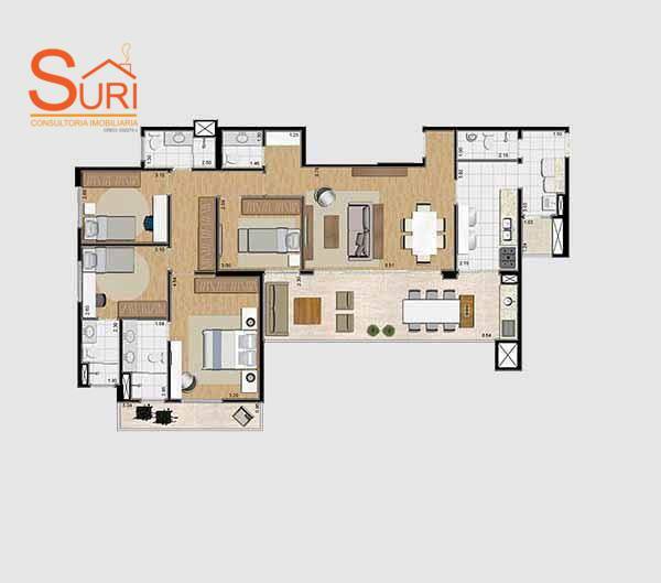 Apartamento à venda com 3 quartos, 127m² - Foto 48