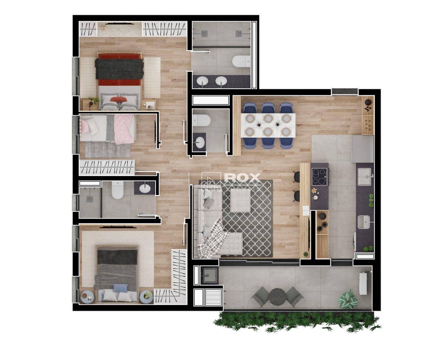 Apartamento à venda com 3 quartos, 88m² - Foto 5