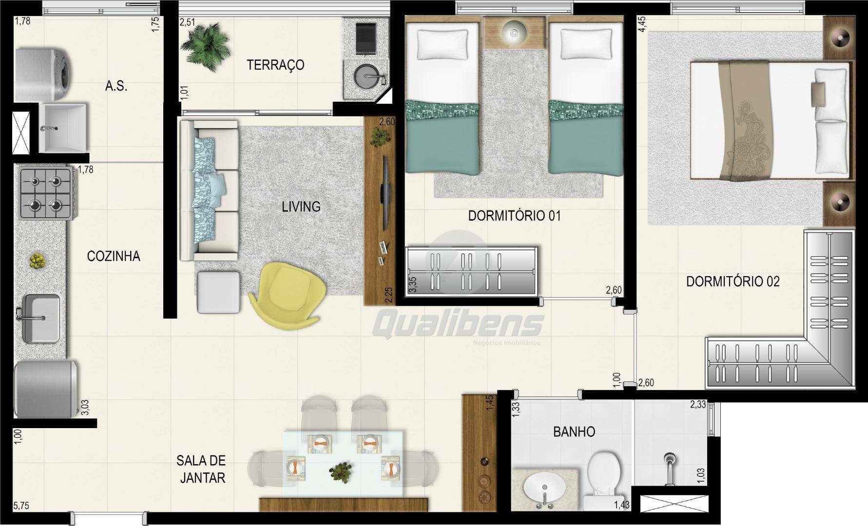 Apartamento à venda com 2 quartos, 72m² - Foto 42