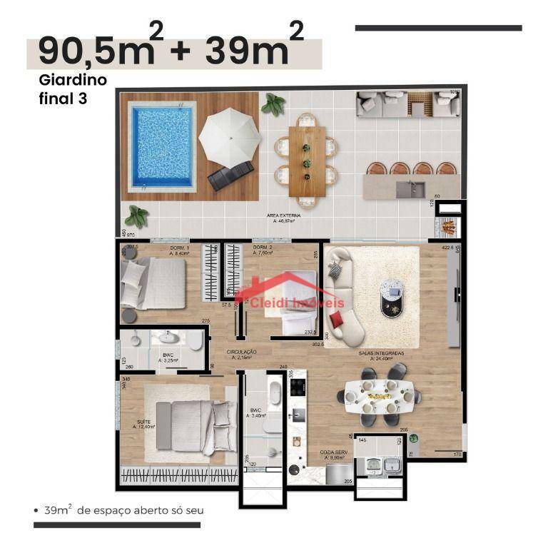 Apartamento à venda com 3 quartos, 88m² - Foto 6