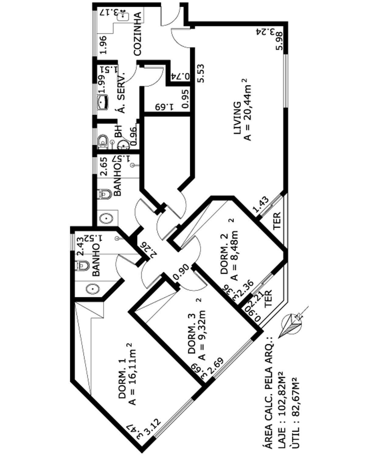 Apartamento à venda com 3 quartos, 96m² - Foto 4