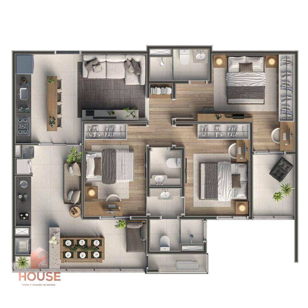 Apartamento à venda com 2 quartos, 112m² - Foto 10