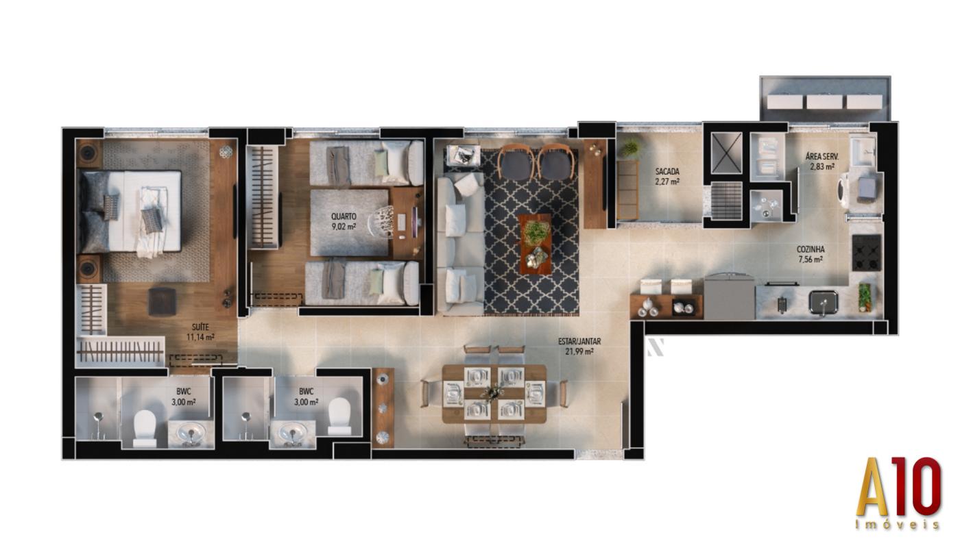 Apartamento à venda com 2 quartos, 71m² - Foto 42