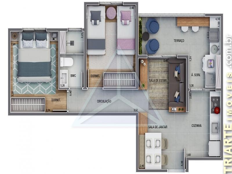 Apartamento à venda com 2 quartos, 51m² - Foto 19