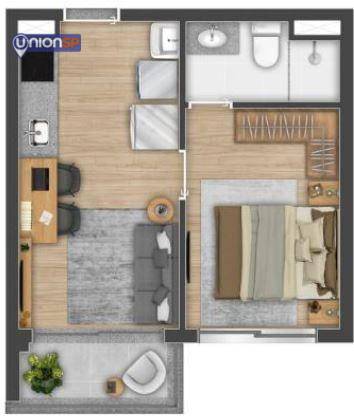 Apartamento à venda com 1 quarto, 48m² - Foto 18