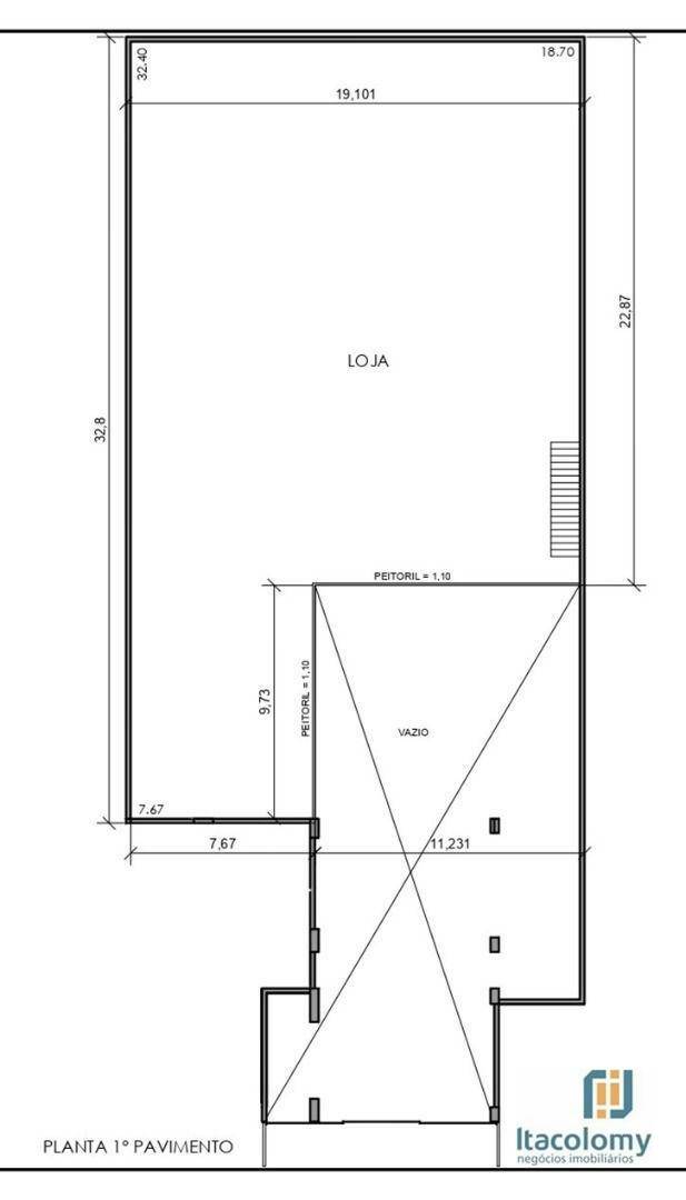 Loja-Salão à venda e aluguel, 1328m² - Foto 2