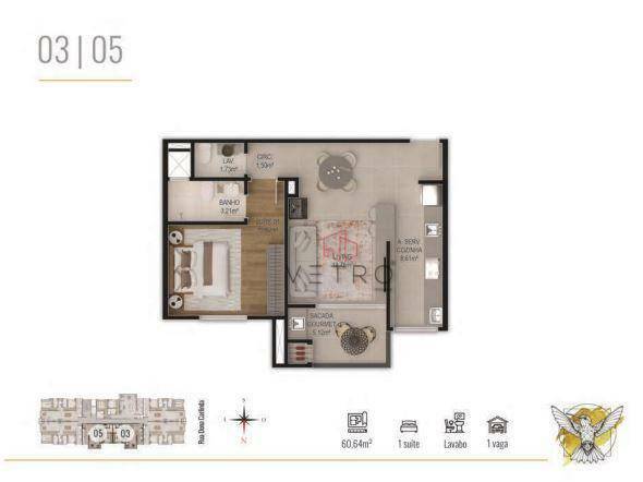 Apartamento à venda com 1 quarto, 83m² - Foto 9