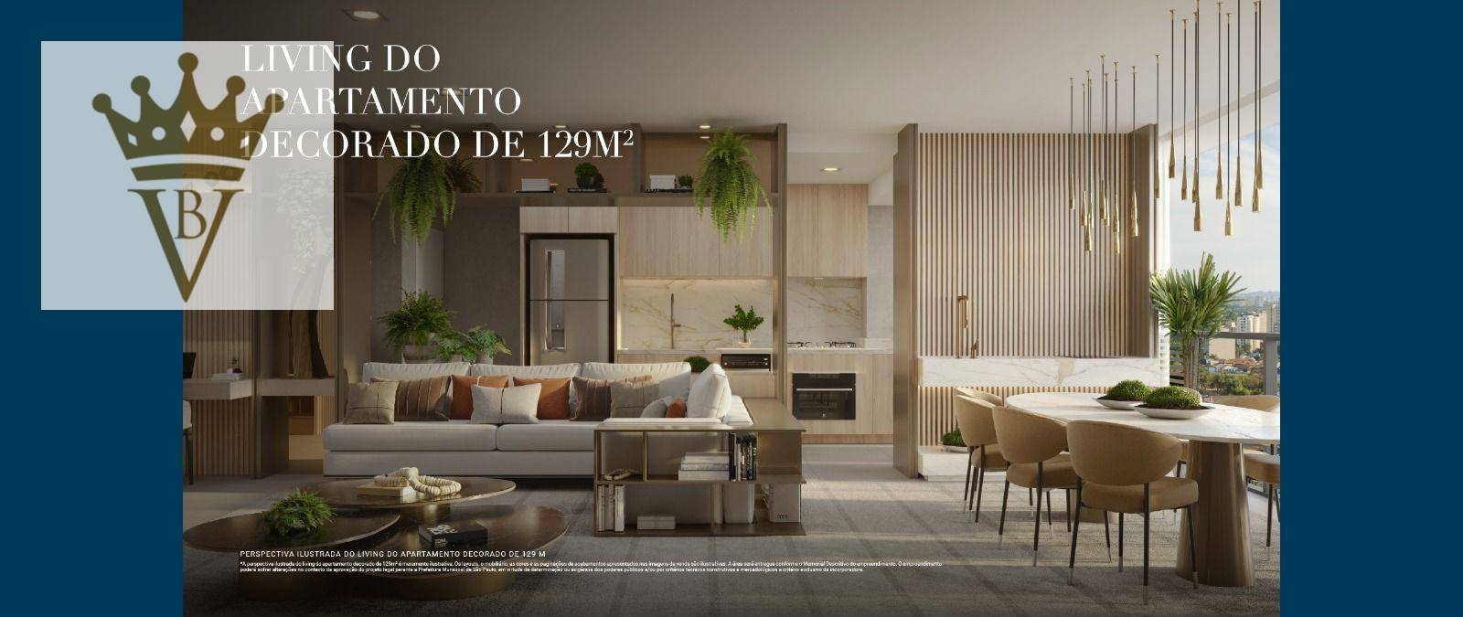 Apartamento à venda com 3 quartos, 129m² - Foto 1