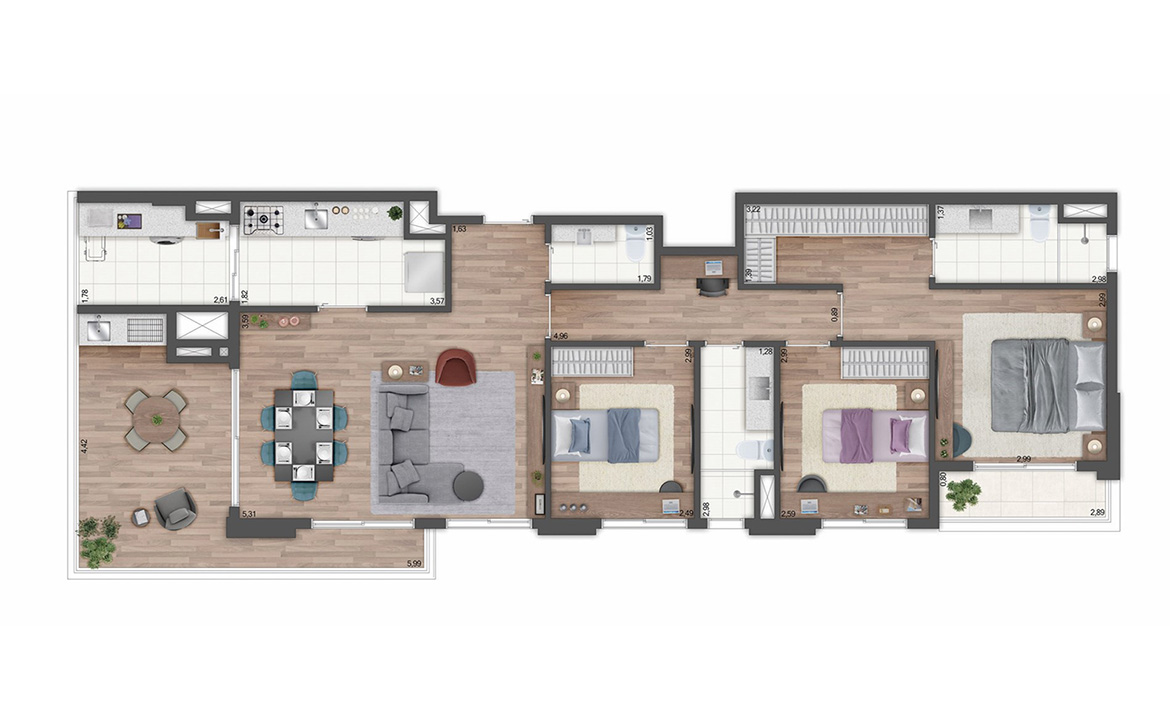 Apartamento à venda com 3 quartos, 109m² - Foto 9