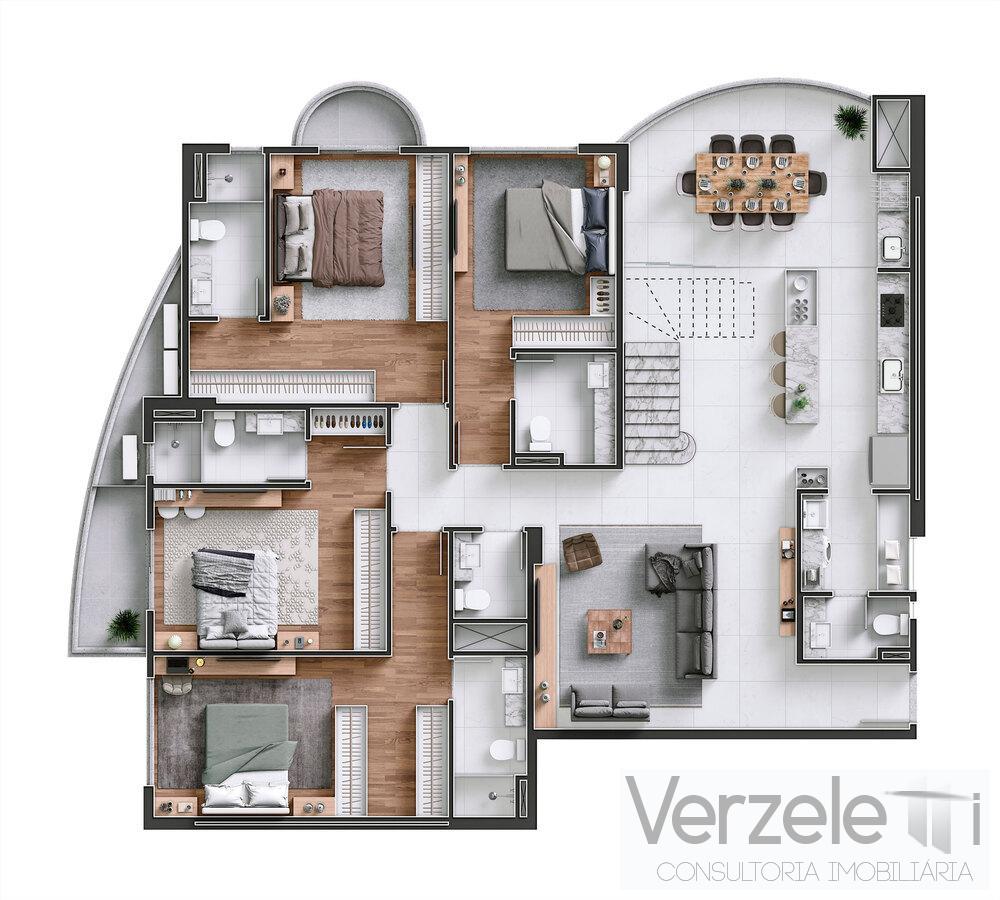 Apartamento à venda com 4 quartos, 180m² - Foto 46