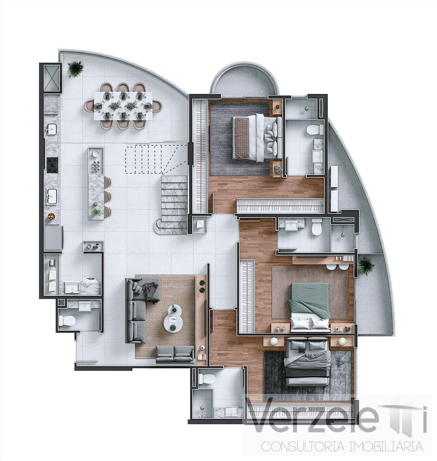 Apartamento à venda com 4 quartos, 180m² - Foto 45