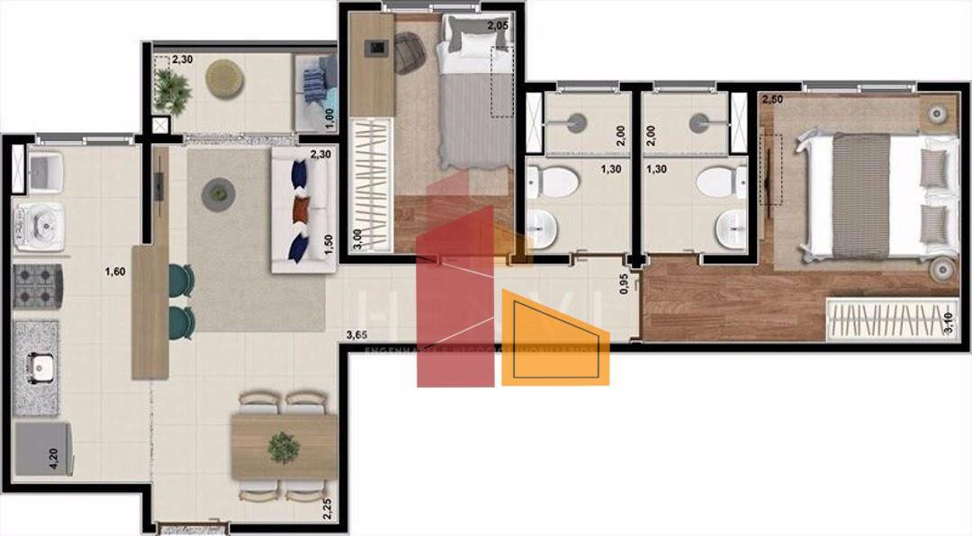 Apartamento à venda com 2 quartos, 85m² - Foto 23