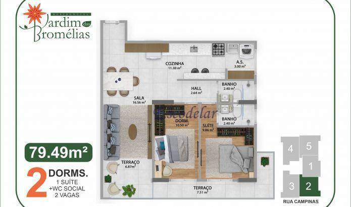 Apartamento à venda com 2 quartos, 79m² - Foto 20